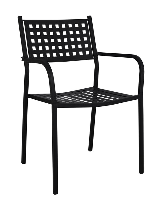 Armchair Metallic HM5031.01 Zeta in black matte 55,5x50x84 cm image 1