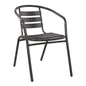 Armchair Laura Metallic Grey with aluminum slats HM5037.01 image 1