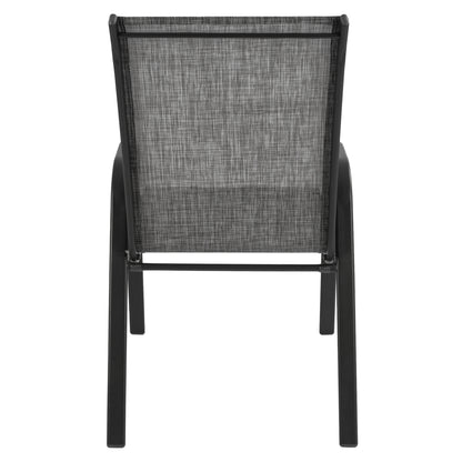 OUTDOOR ARMCHAIR LEON HM5000.01 GREY METAL FRAME-GREY TEXTILENE 54x70x93Hcm.