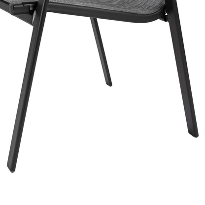 OUTDOOR ARMCHAIR LEON HM5000.01 GREY METAL FRAME-GREY TEXTILENE 54x70x93Hcm.