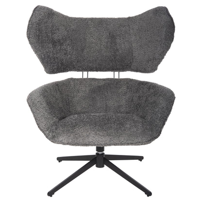 Въртящ Стол Bryll в Сиво с Метален Основен База 86x90x97Hcm