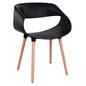 Polypropylene Armchair Maggie HM8600.02 in Black color 59x53x80 cm image 1