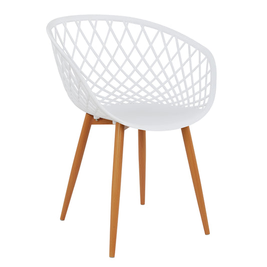 Armchair Polypropylene white Ariadne HM8001.01 62,5x56x80cm image 1