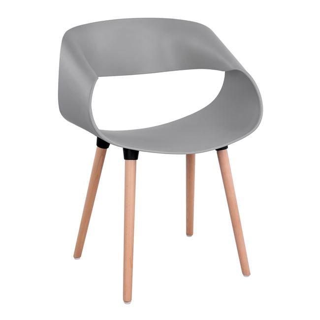 Polypropylene Armchair Maggie HM8600.10 Grey color 59x53x80 cm image 1