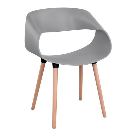 Polypropylene Armchair Maggie HM8600.10 Grey color 59x53x80 cm image 1