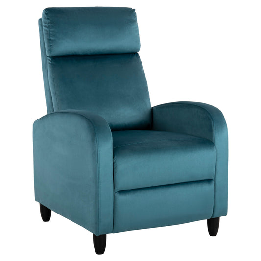 ARMCHAIR RELAX HIBER HM9782.06 PETROL BLUE VELVET 67,5x90x104Hcm. image 1