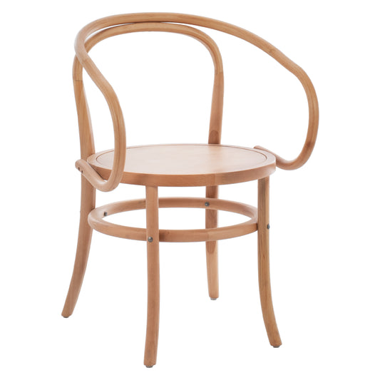 Wooden Armchair from beech wood in natural color HM8746.01 56x52x82cm image 1