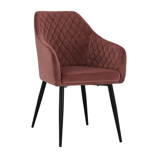 ARMCHAIR CHARLES FB98522.02 WITH VELVET DUSTY PINK 52x60x89Y cm. image 1