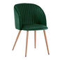Armchair Leah with Velvet Cyppress Green and Metallic Legs HM8543.03 51x58x80 cm image 1