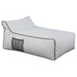 ΠΟΥΦ ZAFER HM5772.01 ΜΕ TEXTILINE ΛΕΥΚΟ ΚΑΙ ΜΑΥΡΟ ΡΕΛΙ 88x128x40-60Υ εκ. Β ΔΙΑΛΟΓΗΣ image 1