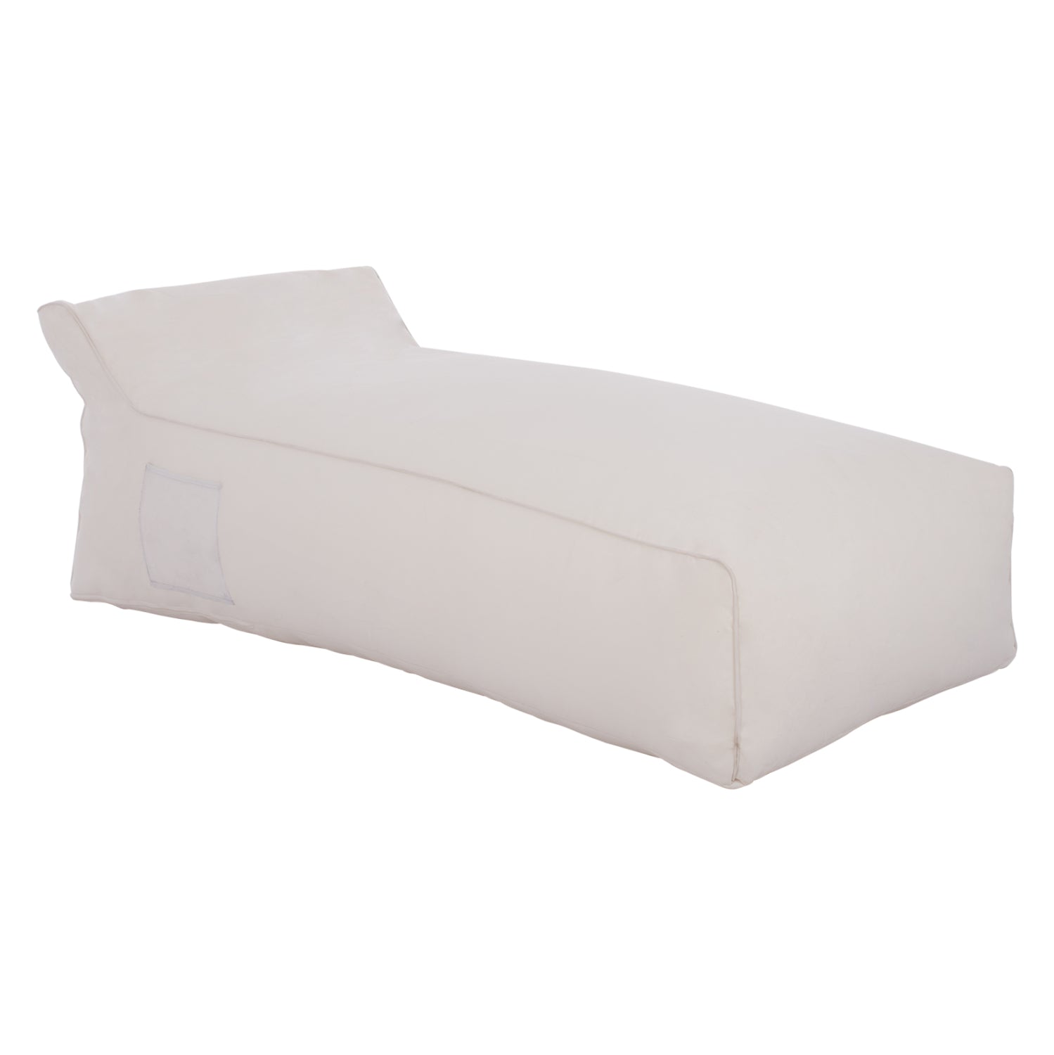 ΠΟΥΦ ΞΑΠΛΩΣΤΡΑ WADELIN HM5774.11 ΜΕ TEXTILINE ΛΕΥΚΟ 190x80x40-60Υ εκ. image 1