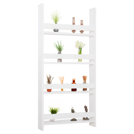WALL SHELVES SANI HM18224.01 MELAMINE IN WHITE 60x10x120Hcm. (4 SHELVES) image 1