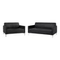Ser 2 pieces Sofa 3 & 2 Seater Nellie HM11274.01 Black color image 1