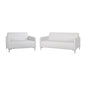 Set 2 pieces Sofa 3 & 2 seater Nellie HM11274.02 White color image 1