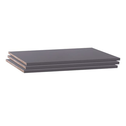Set 3 pieces Shelves for Wardrobe HM2372 in grey color 83x42x1.5cm image 1