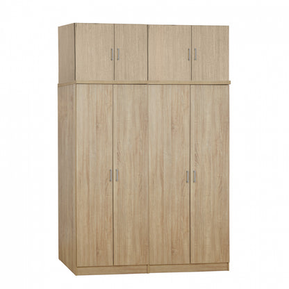 Set 4 pieces Wardrobe Four Leaf with loft Sonama 160x42x241 HM11353.02 image 1