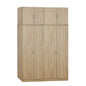 Set 4 pieces Wardrobe Four Leaf with loft Sonama 160x42x241 HM11353.02 image 1