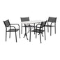 Set 5 pieces Outdoor Space HM10385 with marble table image 1