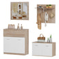 ENTRANCE SET 4PCS DIONNE HM21057 MELAMINE IN SONAMA-WHITE image 1