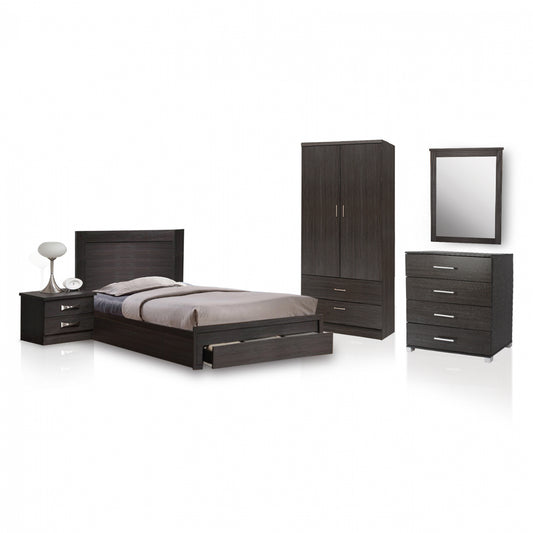 Set Bedroom 5 pieces Zebrano HM11337.01 image 1