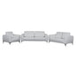 Set sofa 3 pieces Kenzie with White PU HM10329.01 image 1