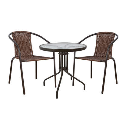 Set Dining Table 3 pieces Chairs & Table HM5178.02 image 1