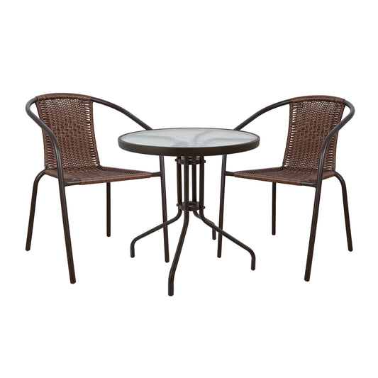 Set Dining Table 3 pieces Chairs & Table HM5178.02 image 1
