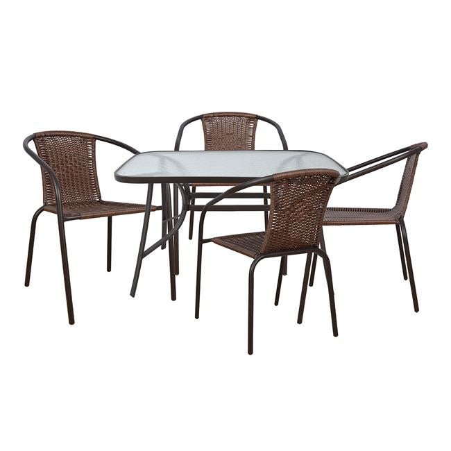Set Dining Table 5 pieces Chairs and Table HM5192.02 image 1