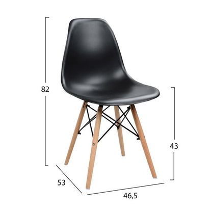 Комплект Маса за Хранене с 4 Стола Twist 120x70x76,5 см
