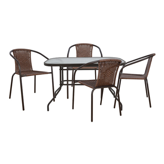 Set Dining Table 5pieces with 4 Chairs & Table HM5189.01 image 1