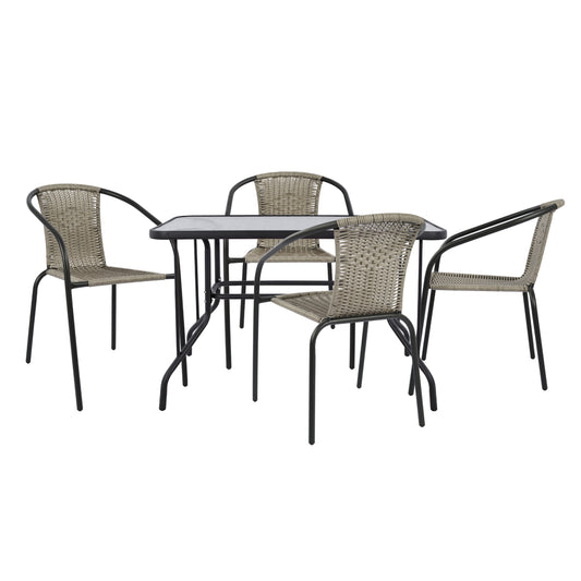 Set Dining Table 5 pieces with chairs & Table HM5189.02 image 1