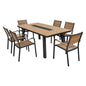 Set Dining Table 7pieces Aluminum in grey color HM5233.02 image 1