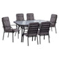 Set dining table 7 pieces HM10564.01 with Table 160x90x72cm from grey metal image 1