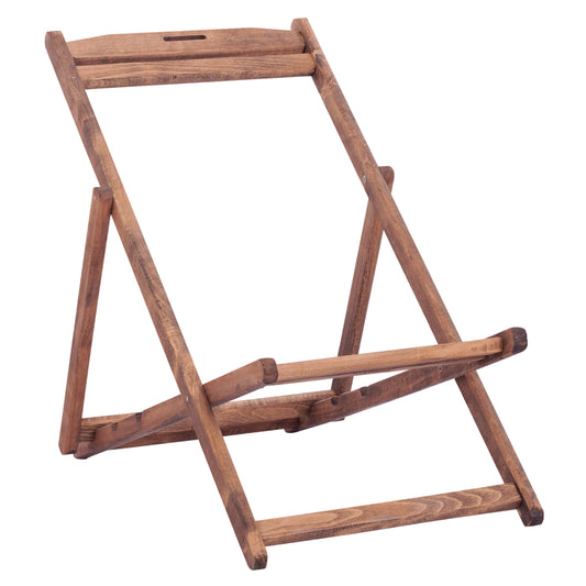 SEZLONG WITHOUT ARMS LIMNOS BEECH WOOD IN WALNUT SHADE HM5798.01 image 1