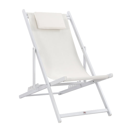 LOUNGE CHAIR PROFESSIONAL KEA HM5076.04 ALUMINUM & TEXTILENE IN WHITE COLOR 59,5x102,5x94Hcm. image 1