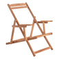BEACH CHAIR WITH ARMS HM5799.02 IN NATURAL IMPREGNATED COLOR image 1