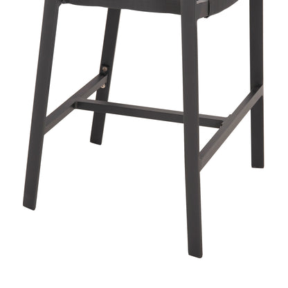 BAR STOOL ALUMINUM ANTHRACITE HM5892.11 MEDIUM HEIGHT WITH ARMS-RATTAN&TEXTLINE 55x56.5x99Hcm.