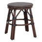 ALUMINUM ROUND STOOL CHINO HM6285.01 BAMBOO LOOK BROWN-TEXTILENE BROWN Φ36x46Hcm. image 1