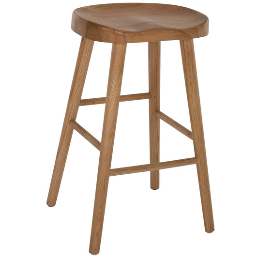 BAR STOOL TOON WOOD IN NATURAL COLOR 40X35X71Hcm.HM9334.01 image 1