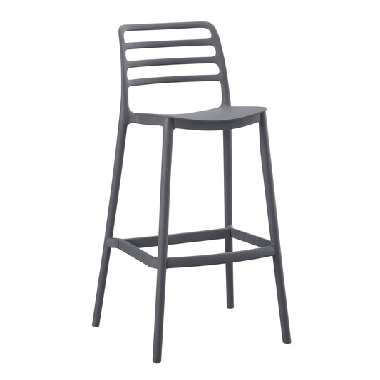 BAR STOOL POLYPROPYLENE GREY HM6099.03 GREY 37,2x50x101,5Hcm. image 1