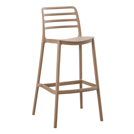 BAR STOOL POLYPROPYLENE SNOD HM6099.04 CAPPUCCINO 37,2x50x101,5Hcm. image 1