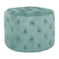 STOOL KASSIE HM8406.07 PISTACHIO GREEN VELVET t.CHESTERFIELD Φ60X43Hcm. image 1