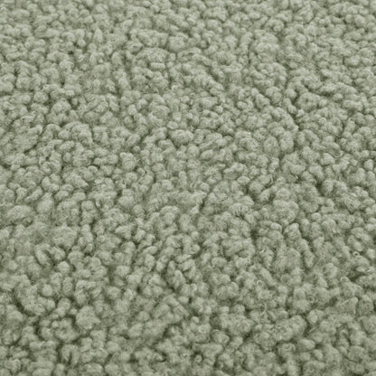 STOOL KARLO HM8411.27 PISTACHIO GREEN BOUCLE FABRIC WITH SILVER BASE Φ35x41Hcm.