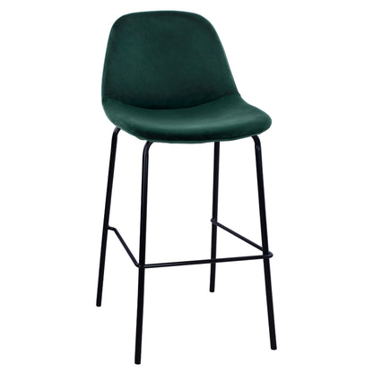 HM9298.13 bar stool VINCENT, cypress green, metal legs, 47x51x96 image 1