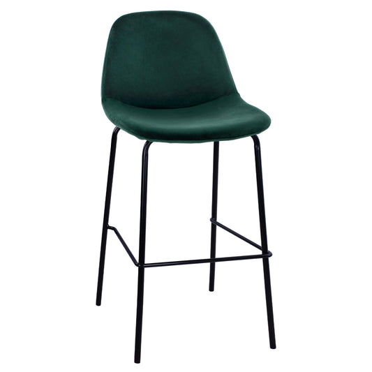 HM9298.13 bar stool VINCENT, cypress green, metal legs, 47x51x96 image 1
