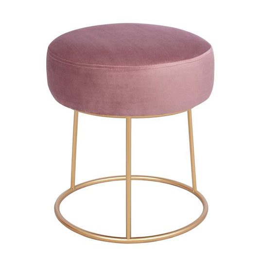 Stool Karlo HM8411.02 Rotten apple with gold Base ''36x38  cm image 1