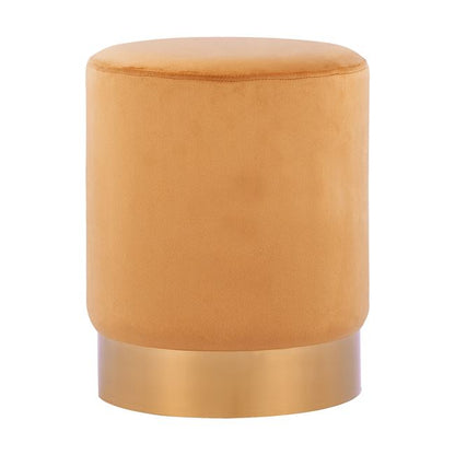 Stool Levy HM8408.09 gold velvet Diameter Φ35x42cm image 1