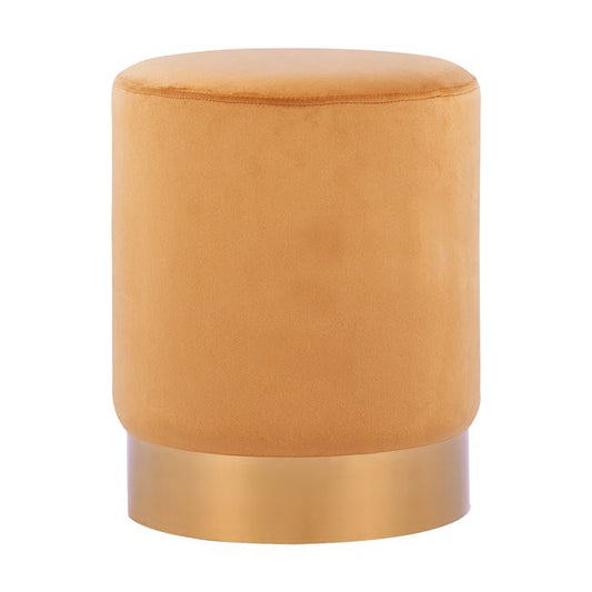 Stool Levy HM8408.09 gold velvet Diameter Φ35x42cm image 1
