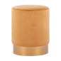 Stool Levy HM8408.09 gold velvet Diameter Φ35x42cm image 1