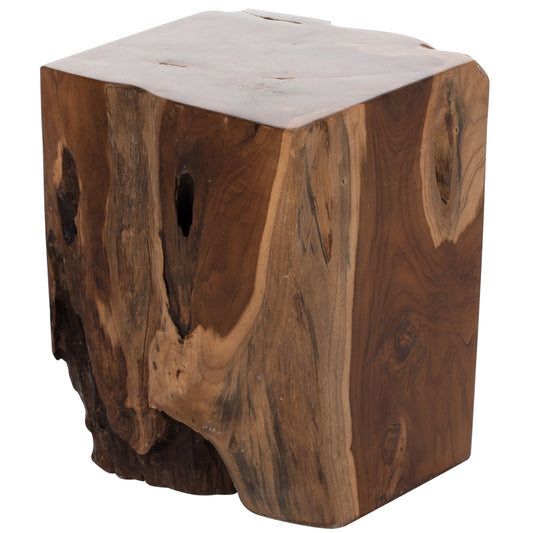 STOOL HM7721 SQUARE SOLID TEAK NATURAL 30X30X40H image 1